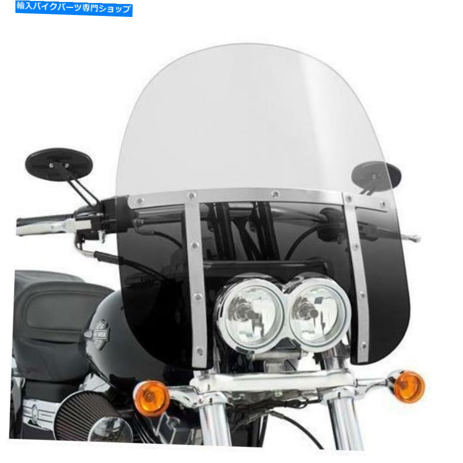 Windshield 2008-17ハーレーダイナ脂肪ボブFXDFのメンフィスシェード脂肪フロントガラス Memphis Shades Fats Windshield for 2008-17 Harley Dyna Fat Bob FXDF【並行輸入品】