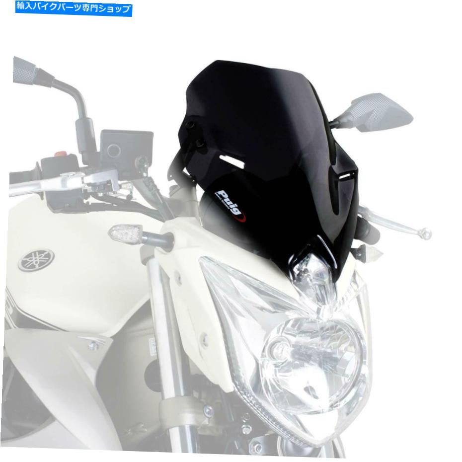 Windshield プイグスポーツスクリーンウインドシールドデフレクターブラック（不透明）ヤマハXJ6 2009 - 2016 Puig Sport Screen Windshield Deflector Black (Opaque) Yamaha XJ6 2009 - 2016【並行輸入品】｜Us Custom Parts Shop USDM