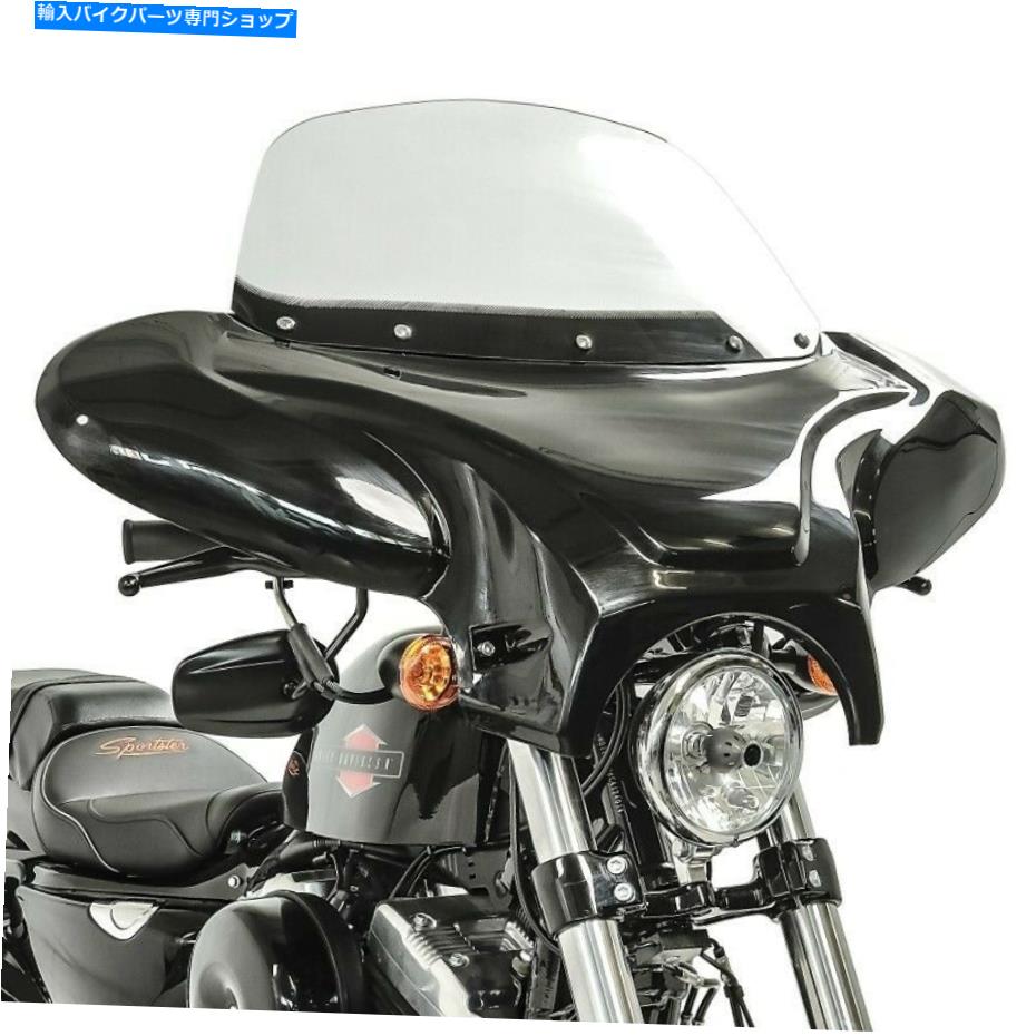 Windshield ハーレーvロッドフェアリングのためのバットウィングフロントシールド Batwing Windshield for Harley V-Rod Fairing【並行輸入品】
