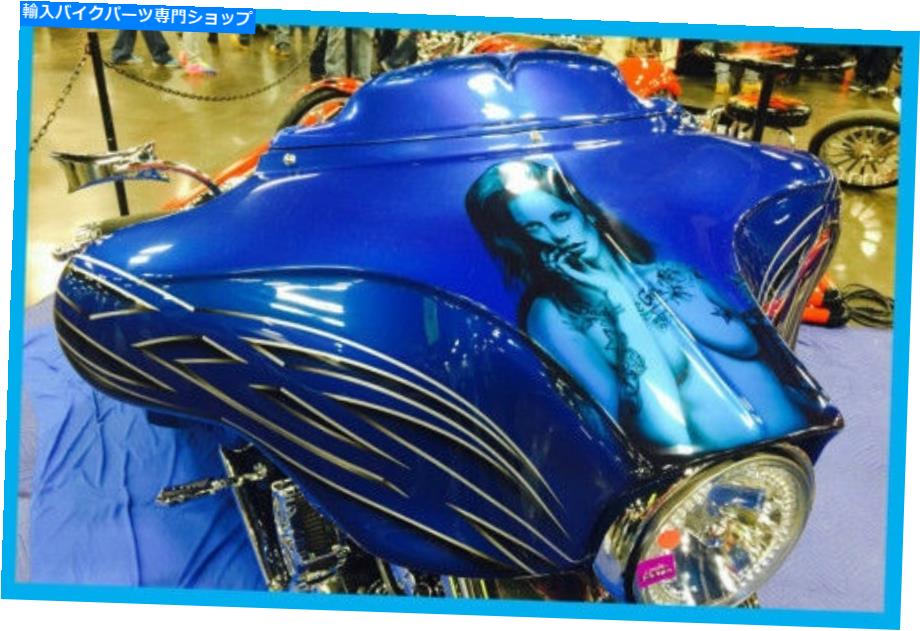 Windshield ハーリーダビーズストリートグライドストリートスイープ3Dフロントガラス2013塗装可能 Harley Davidsion Street Glide Street Sweepe 3D Windshield 2013-Earlier Paintable【並行輸入品】