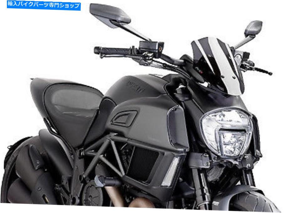 Windshield PUIG 2015ドゥカティ・ディアベルチタンNAKED NEW GENERATION風防DARK SMOKEの7592 PUIG 2015 Ducati Diavel Titanium NAKED NEW GENERATION WINDSHIELD DARK SMOKE 7592【並行輸入品】 49,423円
