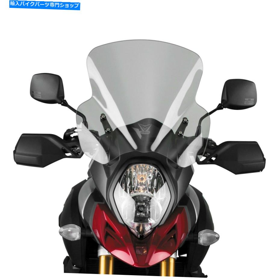 Windshield 鈴木VSTROM 1000 14-16 VSTREAMスポーツ/ツアーライトグレーの交換画面 For Suzuki Vstrom 1000 14-16 VStream Sport/Tour Light Gray Replacement Screen【並行輸入品】