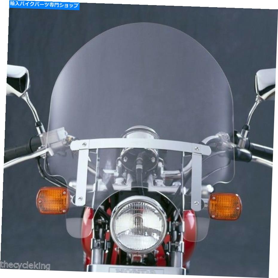 Windshield 85-'16ホンダCMX 250反逆CMX250 - MED 17 "背の高い透明フロントガラスW / Chromeキット '85-'16 Honda CMX 250 Rebel CMX250 - MED 17" tall Clear Windshield w/chrome kit【並行輸入品】｜Us Custom Parts Shop USDM