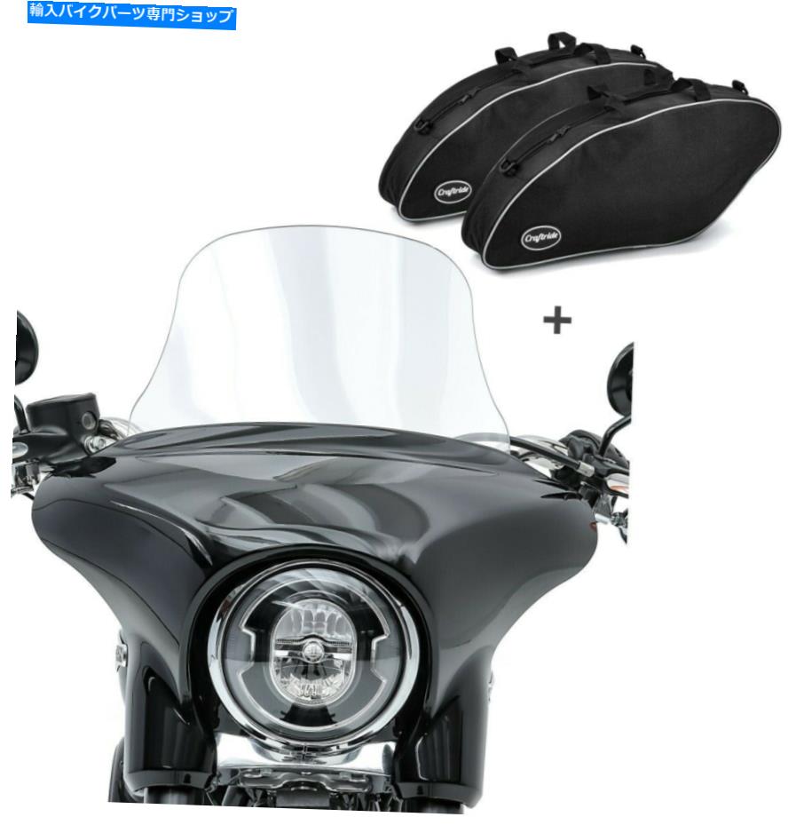Windshield オートバイのフロントガラスL、インナーライナーバッグハーレースポーツグライド18-20 SW1 Set Motorcycle Windshield L, Inner Liner Bags Harley Sport Glide 18-20 SW1【並行輸入品】
