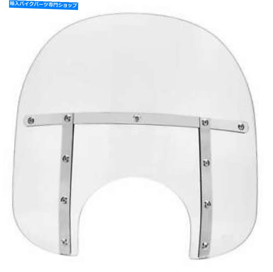 Windshield メンフィスシェードMEM3520メンフィス脂肪ウインドシールド（9インチカットアウト） - 15インチ。 - クリア Memphis Shades MEM3520 Memphis Fats Windshield (9in. Cutout) - 15in. - Clear【並行輸入品】