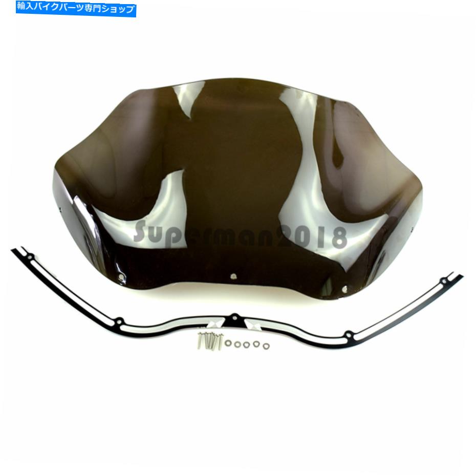 Windshield CNCフロントガラストリム+ WAVE WINDSHIEWHILD TOURKE FLTRI FLTRI FLTRSEIの煙 CNC Windshield Trim + Wave Windshield Fit For Touring FLTR FLTRI FLTRSEI Smoke【並行輸入品】