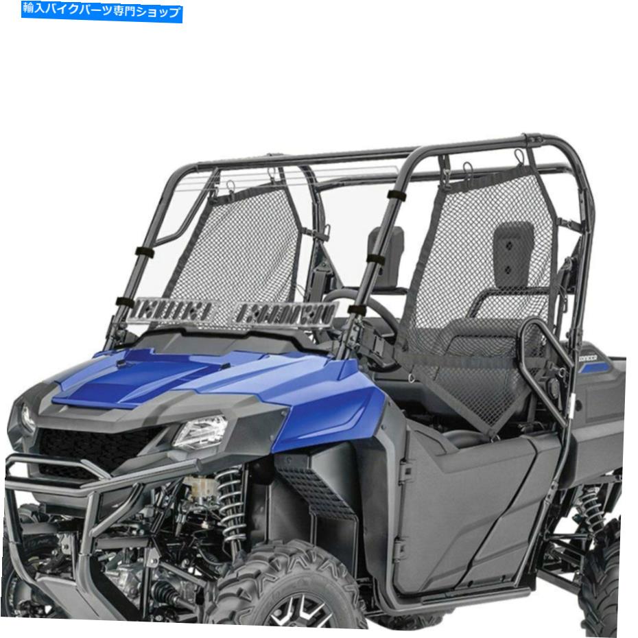 Windshield ホンダパイオニア700 14-16スパイクパワースポーツハードコートデュアルベントフロントガラス For Honda Pioneer 700 14-16 Spike Power Sports Hard Coat Dual Vent Windshield【並行輸入品】