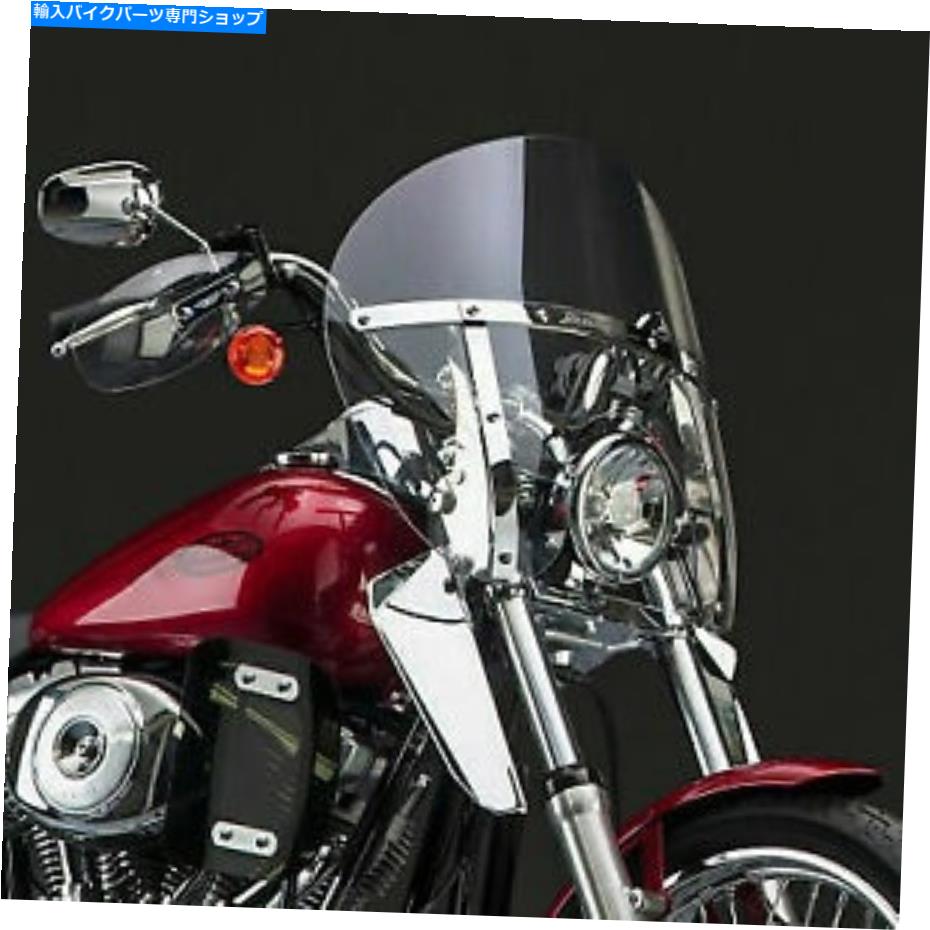 Windshield Quick Release N21433を備えた国連サイクルスイッチブレードのみじん切りの鮮明なフロントガラス National Cycle SwitchBlade Chopped Clear Windshield with Quick Release N21433【並行輸入品】
