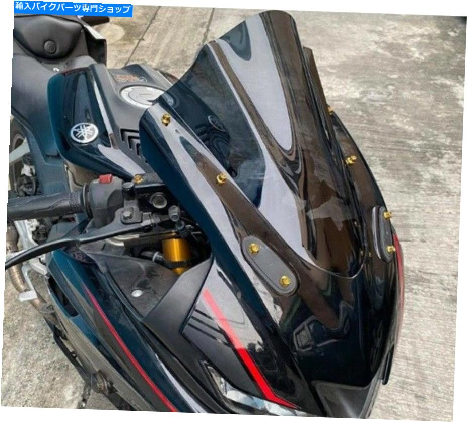 Windshield オートバイアクセサリーヤマハR15 2017-2020 SL Shape Blackのためのフロントガラス MOTORCYCLE ACCESSORIES WINDSHIELD FOR YAMAHA R15 2017-2020 SL SHAPE BLACK【並行輸入品】