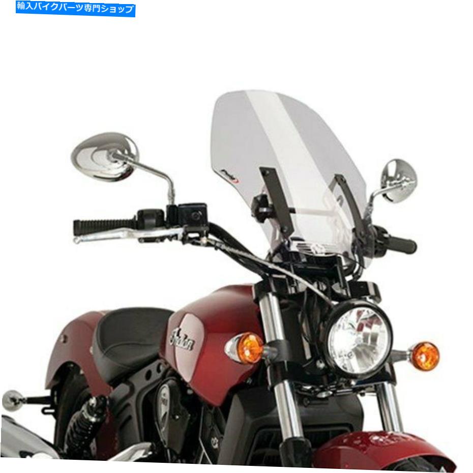 Windshield PUIG 9386H裸の煙のフロントガラス Puig 9386H Naked Smoke Windshield【並行輸入品】