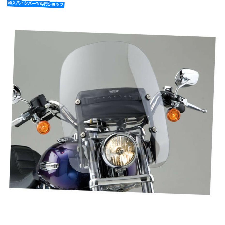 Windshield ナショナルサイクルスパルタンウインドシールド16,25 "、ハーレーダビッドソンFXST 86-15 National Cycles Spartan Windshield 16,25 ", Clear for Harley Davidson FXST 86-15【並行輸入品】|Us Custom Parts Shop USDM