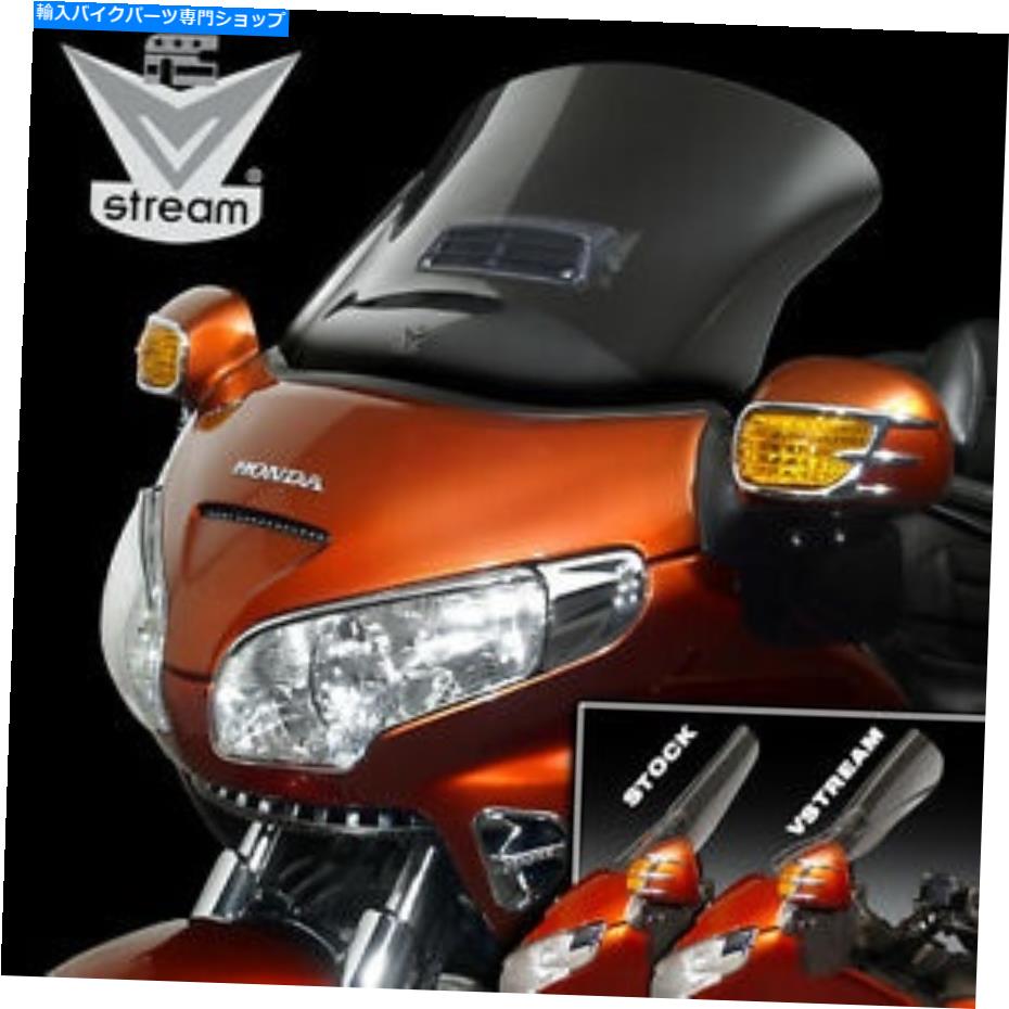 Windshield ナショナルサイクルVSTREAM VストリームWINDSHIELD 01-14ゴールドウィング1800クリアW /ベントカット NATIONAL CYCLE VSTREAM V STREAM WINDSHIELD 01-14 GOLDWING 1800 CLEAR W/VENT CUT【並行輸入品】