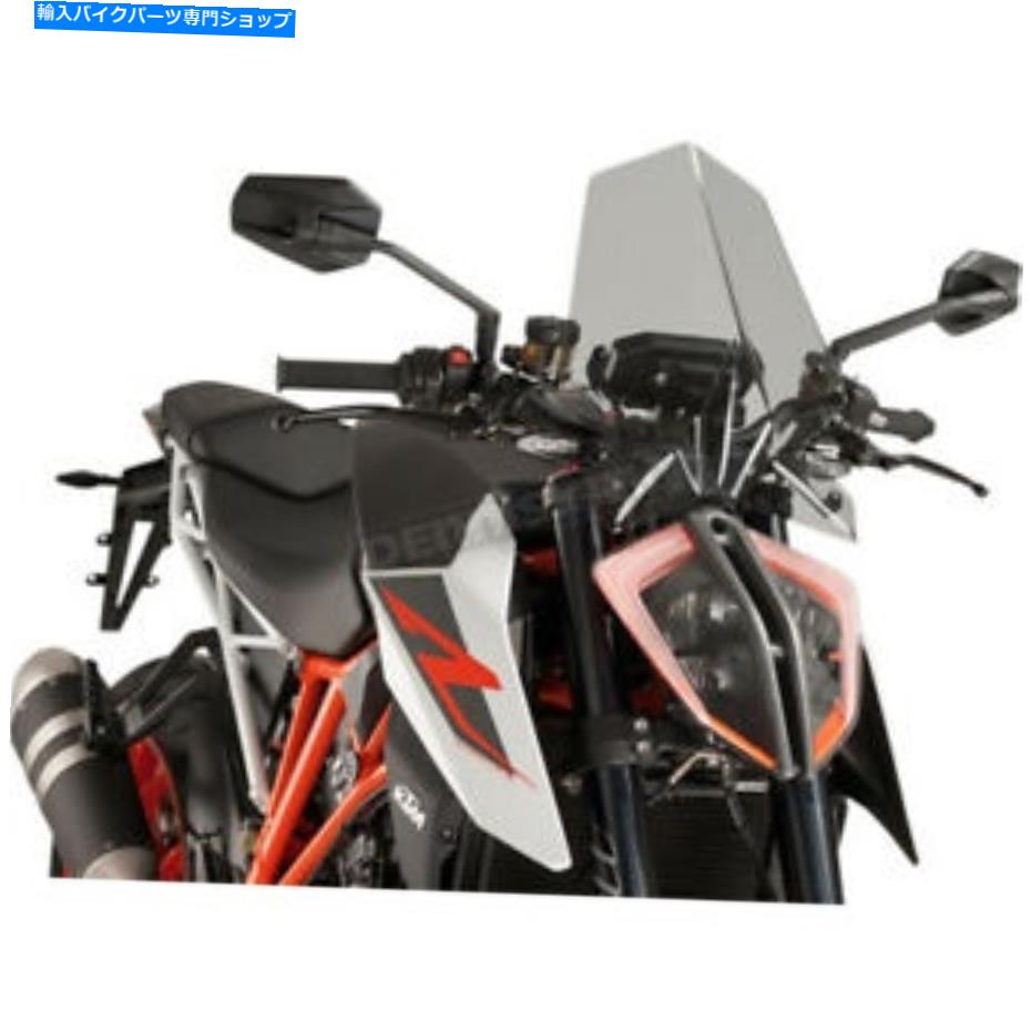 Windshield Puig Hi-Tech部品の軽量煙裸新世代スポーツのフロントガラス - 9692H Puig Hi-Tech Parts Light Smoke Naked New Generation Sport Windshield - 9692H【並行輸入品】