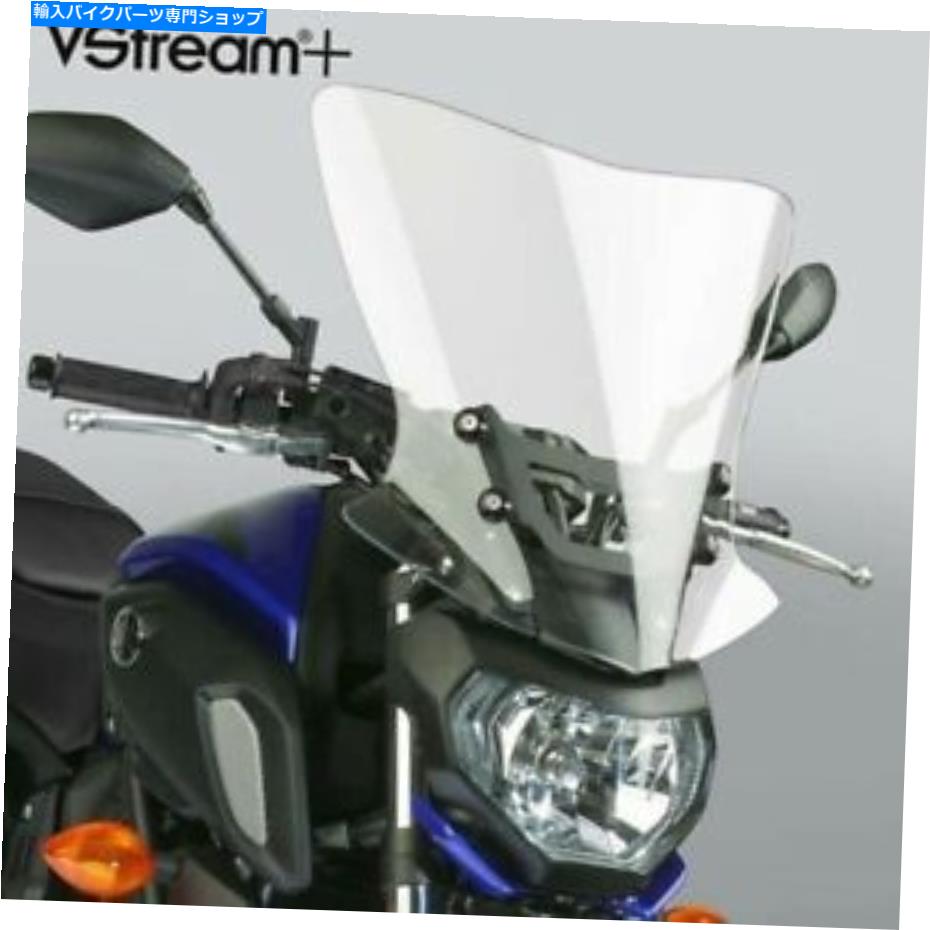 Windshield ナショナルサイクルVSTREAM + Windshieldの背の高いクリアフィットYamaha MT-07 2018 National Cycle VStream+ Windshield Tall Clear fits Yamaha MT-07 2018【並行輸入品】