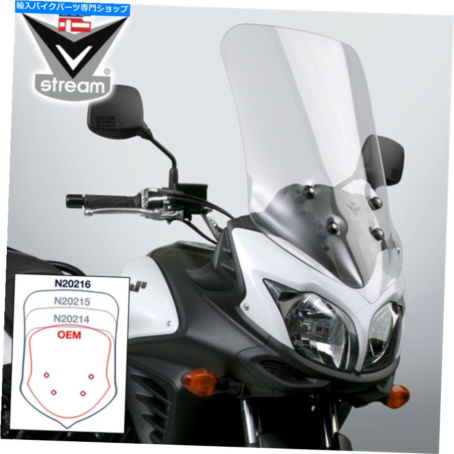 Windshield ナショナルサイクルVSTREAMツーリングフロントスクリーン(クリア)N20216 MCスズキ NATIONAL CYCLE VSTREAM TOURING WINDSCREEN (CLEAR) N20216 MC Suzuki【並行輸入品】|Us Custom Parts Shop USDM