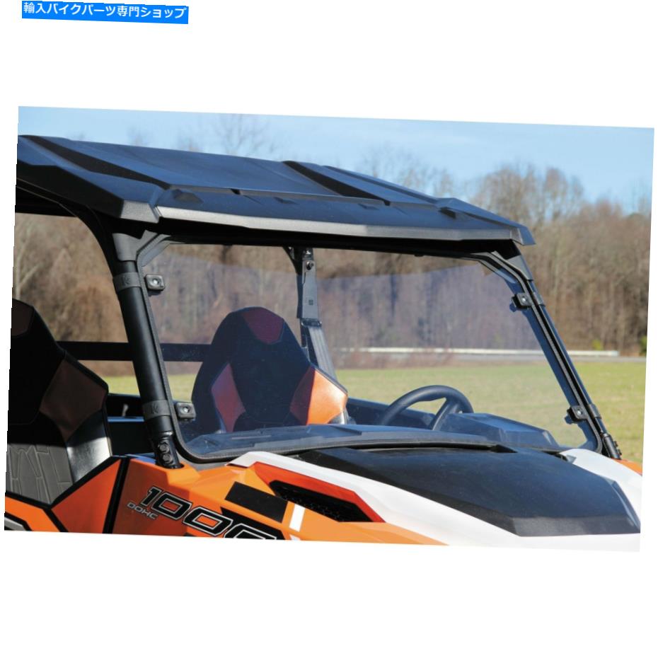 Windshield Polaris General 1000 16-17ダブルハードコーティングポリカーボネートフロントガラス For Polaris General 1000 16-17 Double Hard-Coated Polycarbonate Windshield【並行輸入品】