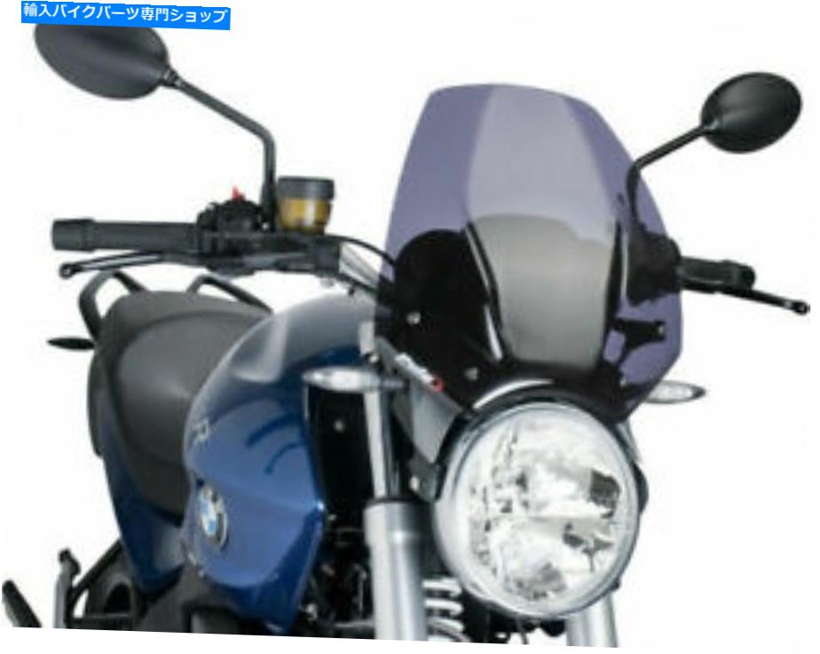 Windshield Puig 6488F裸の新しい世代スポーツのフロントスクリーン、暗い煙 PUIG 6488F Naked New Generation Sport Windscreen, Dark Smoke【並行輸入品】