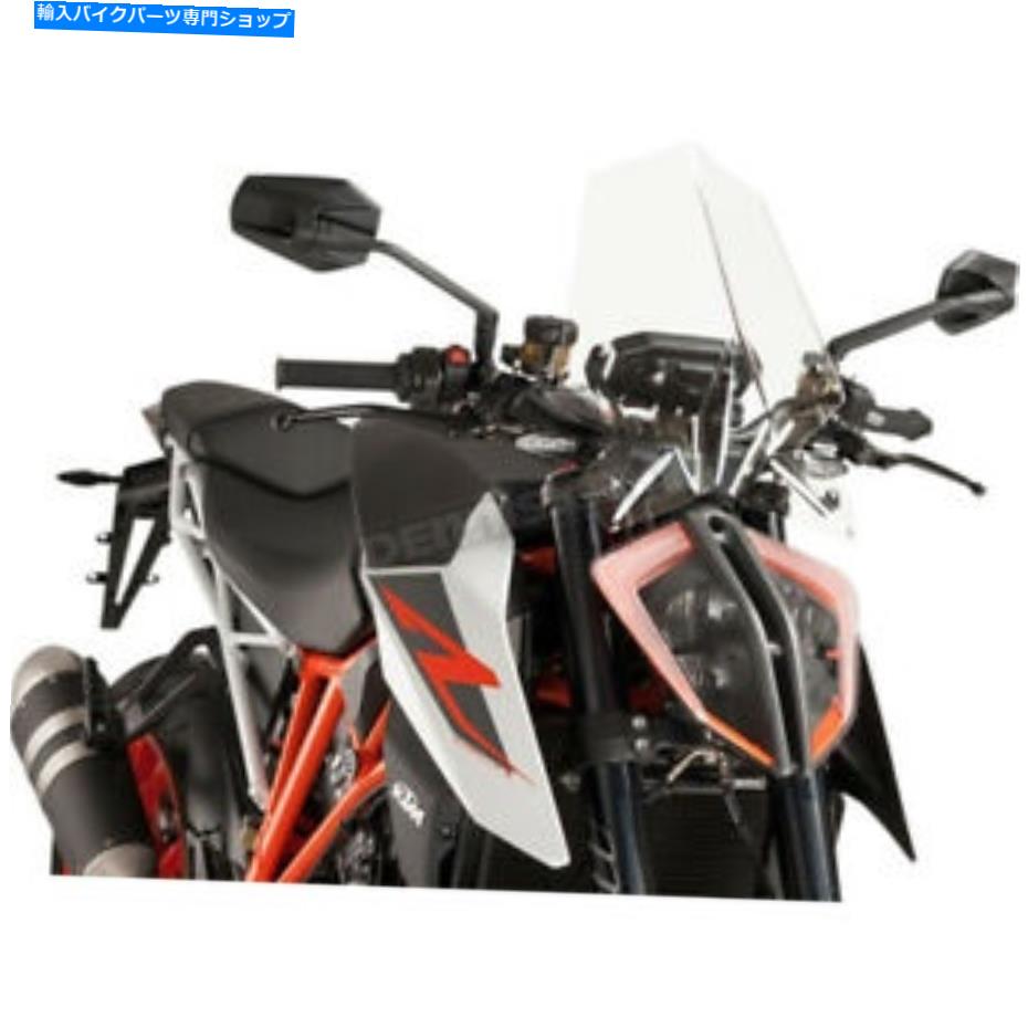 Windshield プイグハイテクパーツクリア裸の新世代スポーツウインドシールド - 9692W Puig Hi-Tech Parts Clear Naked New Generation Sport Windshield - 9692W【並行輸入品】