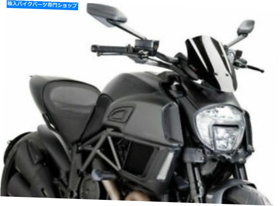 Windshield Puig 7592N裸の新しい世代のスポーツのフロントスクリーン、黒 PUIG 7592N Naked New Generation Sport Windscreen, Black【並行輸入品】|Us Custom Parts Shop USDM