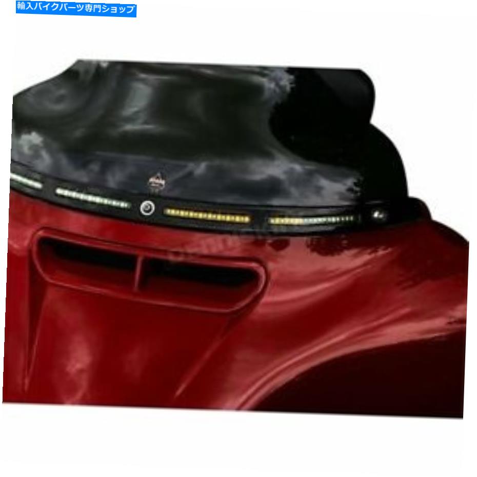 Windshield カスタムダイナミクスブラックLED動的フロントガラストリム - CD-WTSEQ-AW-B Custom Dynamics Black LED Dynamic Windshield Trim - CD-WTSEQ-AW-B【並行輸入品】