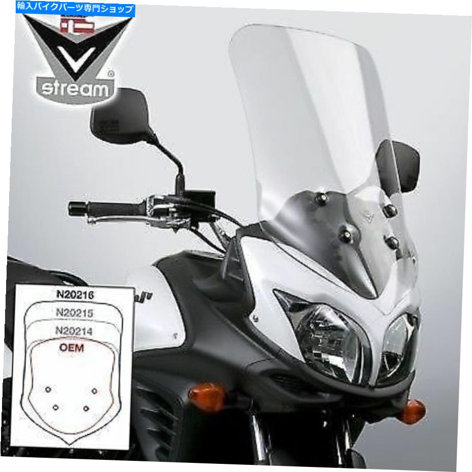 Windshield 国連サイクルVSTREAM CLEAR TOURING TALL WINDSHIELD 25.8「スズキDL650 V-Strom National Cycle VStream Clear Touring Tall Windshield 25.8\