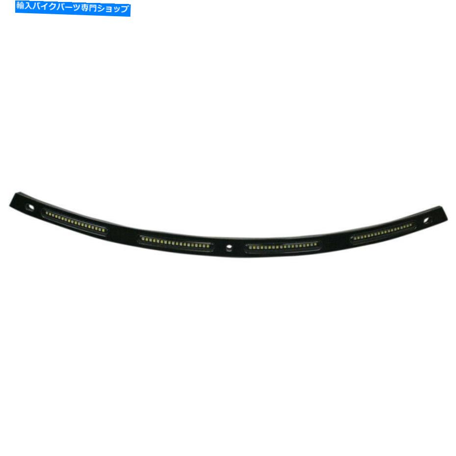 Windshield カスタムダイナミクスブラックアンバーホワイトLEDライトDLR WindshieldトリムハーレーFLH 96- Custom Dynamics Black Amber White LED Lighted DLR Windshield Trim Harley FLH 96-【並行輸入品】|Us Custom Parts Shop USDM