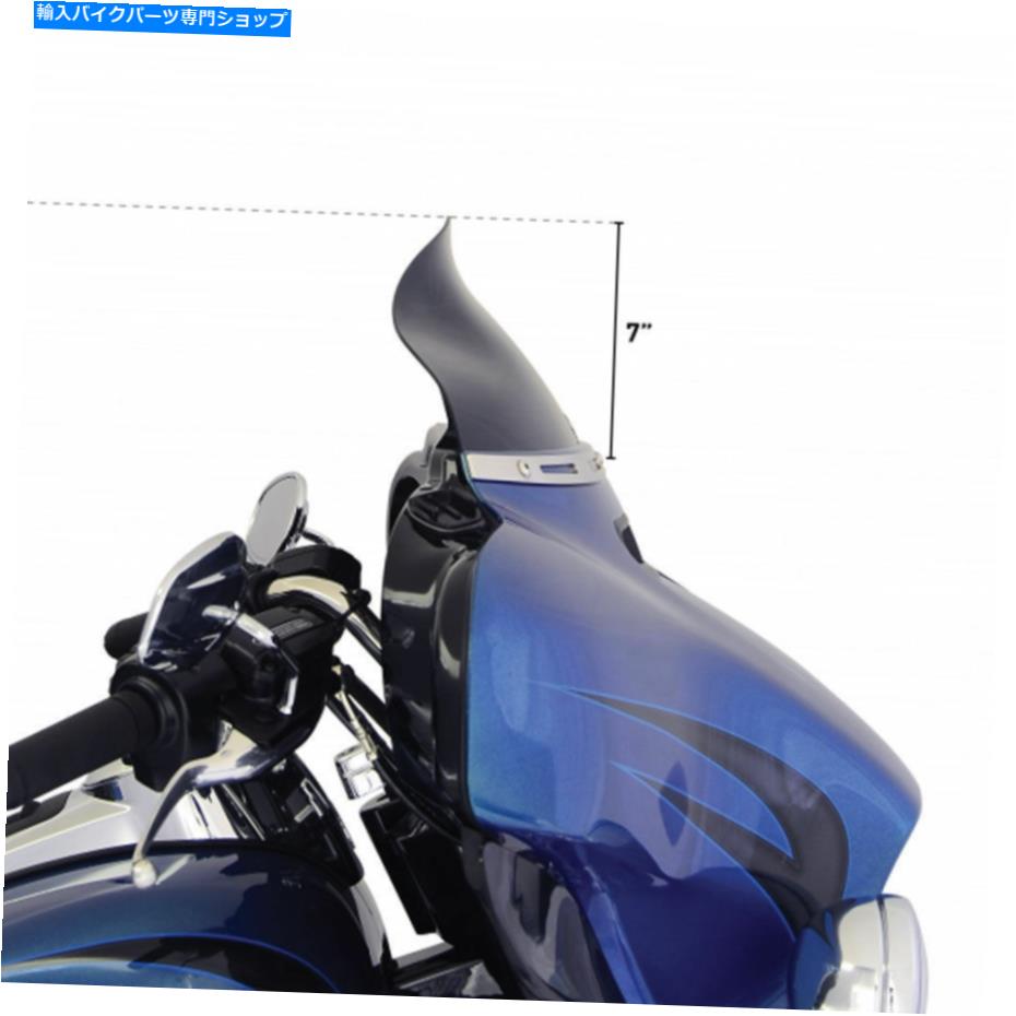 Windshield Klockは2014-2018ハーレーツーリングモデルのための黒いフレアフロントシールド6.5 " Klock Werks 6.5" Black Flare Windshield for 2014-2018 Harley Touring Models【並行輸入品】|Us Custom Parts Shop USDM