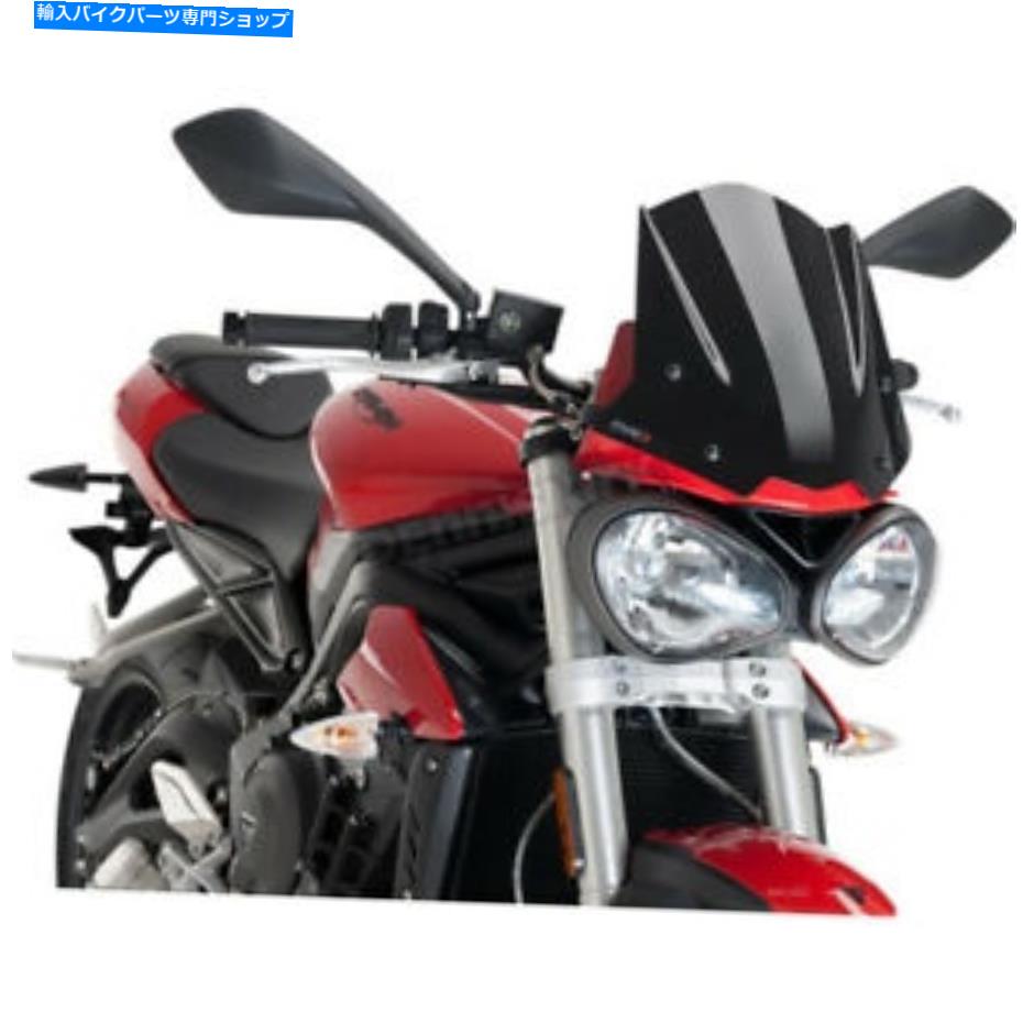 Windshield プイグハイテクパーツブラック裸新世代スポーツウインドシールド - 9999n Puig Hi-Tech Parts Black Naked New Generation Sport Windshield - 9999N【並行輸入品】