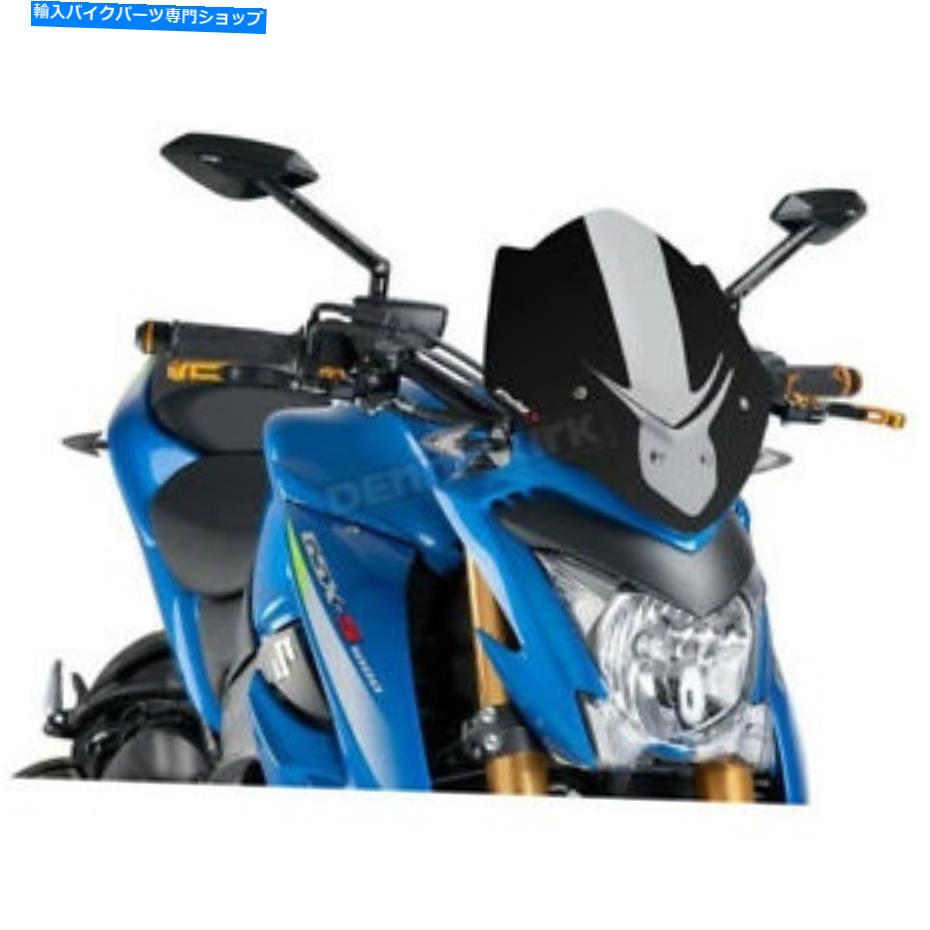 Windshield プイグハイテクパーツブラック裸新世代スポーツウィンドスクリーン - 7653N Puig Hi-Tech Parts Black Naked New Generation Sport Windscreen - 7653N【並行輸入品】