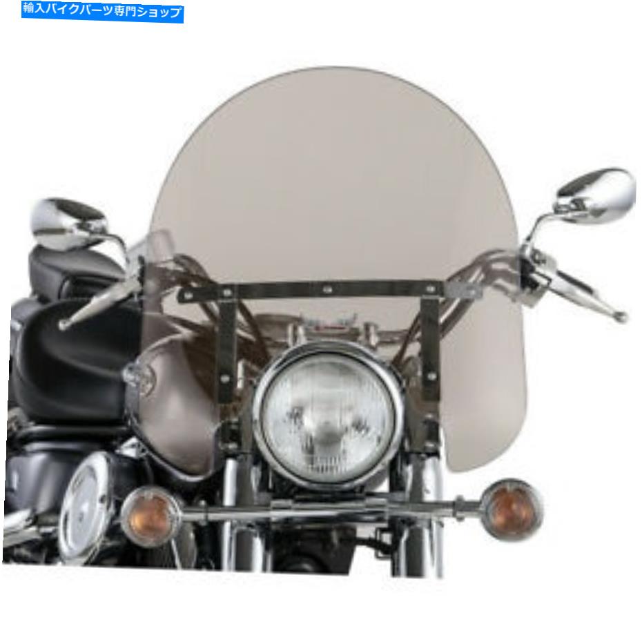 Windshield スリップストーマークラシックウインドシールド - 17インチ - テーパー（煙/クロム）SS-30-17TTQ Slipstreamer Classic Windshield - 17\