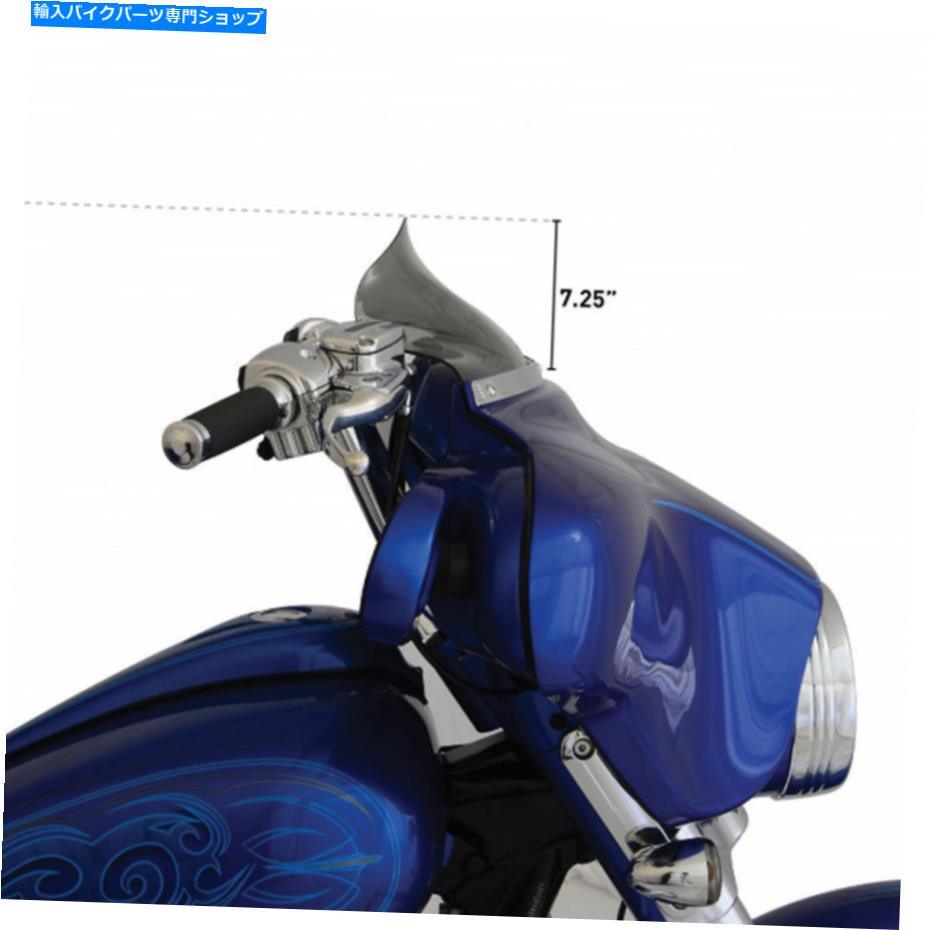 Windshield Klock Werks 6.5 "1996-2013ハーレーフレットFlhx Tourのためのダークスモークフレアフロントガラス Klock Werks 6.5" Dark Smoke Flare Windshield for 1996-2013 Harley FLHT FLHX Tour【並行輸入品】|Us Custom Parts Shop USDM