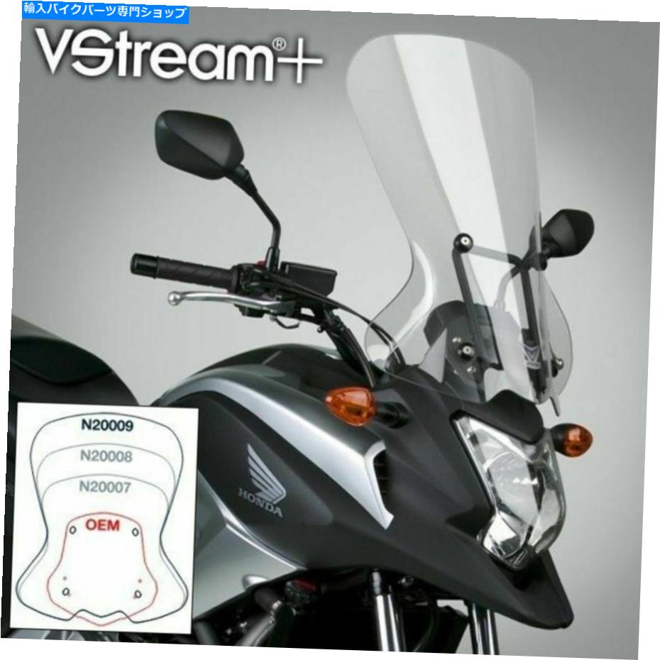 Windshield ナショナルサイクルVSTREAM WINDSHIEWS、22 In./Clear N20009ホンダNC700X 07-09 National Cycle VStream Windshield, 22in./Clear N20009 HONDA NC700X 07-09【並行輸入品】
