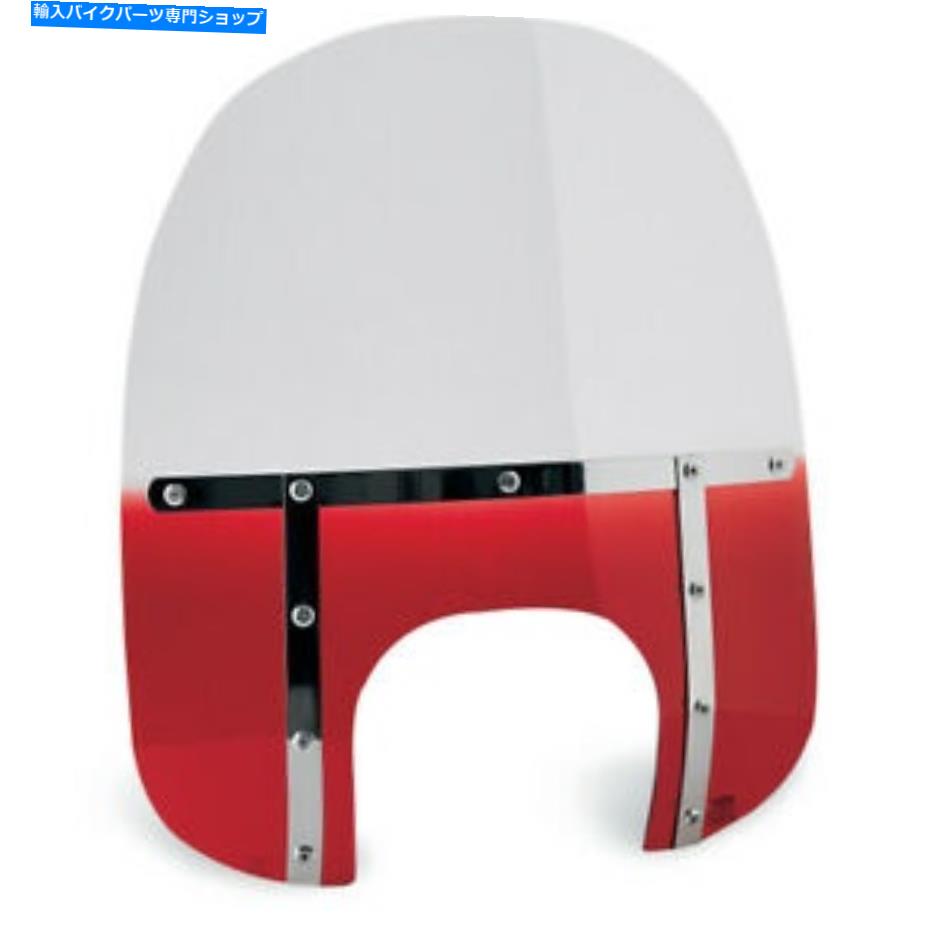Windshield メンフィスシェード脂肪ウインドシールド - 17 "(クリア/レッド)MEM6822 Memphis Shades Fats Windshield - 17" (Clear / Red) MEM6822【並行輸入品】|Us Custom Parts Shop USDM