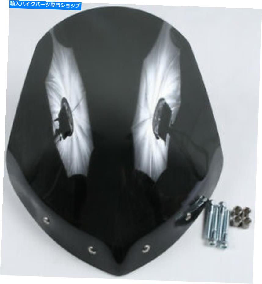 Windshield ナショナルサイクルグラディエーターフロントガラスのしわブラック - ダークタントN2715 National Cycle Gladiator Windshield Wrinkle Black - Dark Tint N2715【並行輸入品】