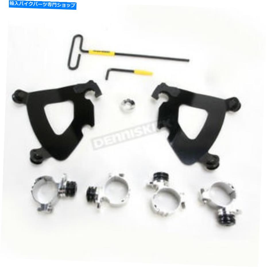 Windshield メンフィス色合いブラックなしツールトリガーロックキットGauntletフェアリング - MEB2002 Memphis Shades Black No-Tool Trigger-Lock Kits for Gauntlet Fairing - MEB2002【並行輸入品】｜Us Custom Parts Shop USDM