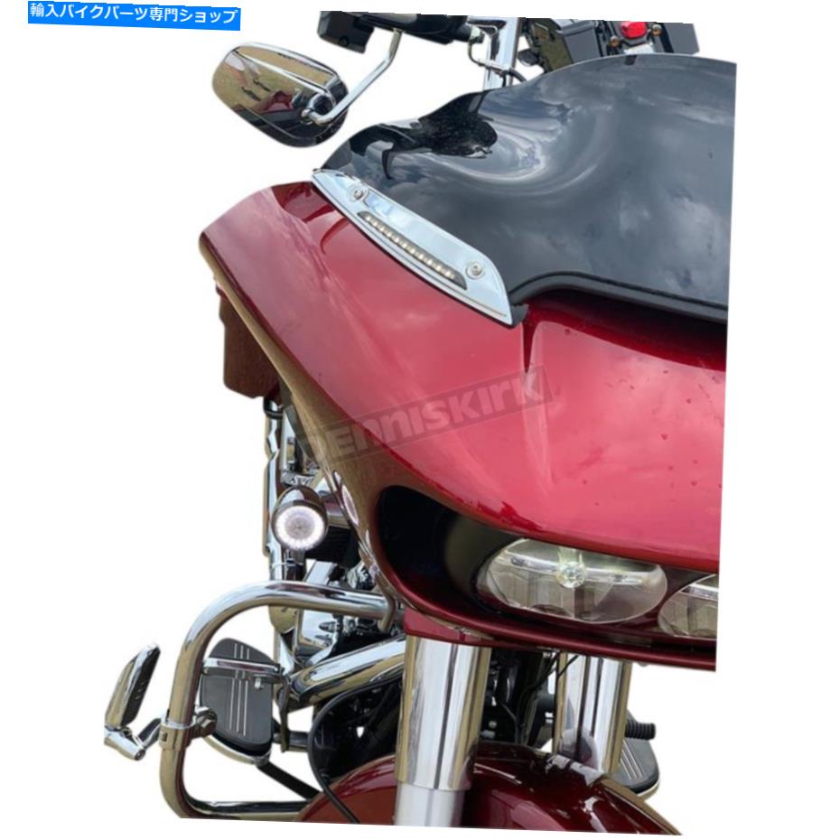Windshield カスタムダイナミクスクロムLEDの動的フロントガラストリム - CD-WTSEQ-AW-C Custom Dynamics Chrome LED Dynamic Windshield Trim - CD-WTSEQ-AW-C【並行輸入品】