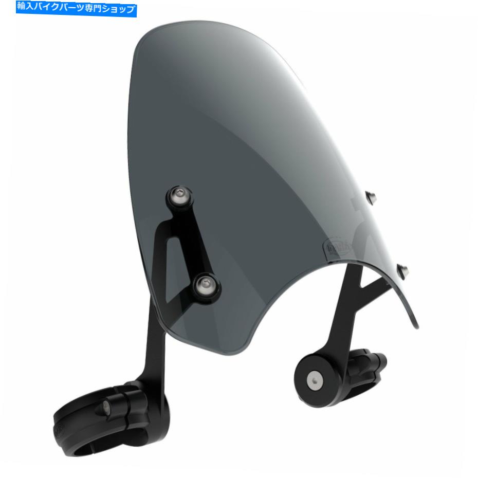 Windshield Harley-Davidson FXDWGワイドグライド（2006-17） - ダートクラシックフライスクリーンダークタント Harley-Davidson FXDWG Wide Glide (2006-17) - Dart Classic Flyscreen in Dark Tint【並行輸入品】