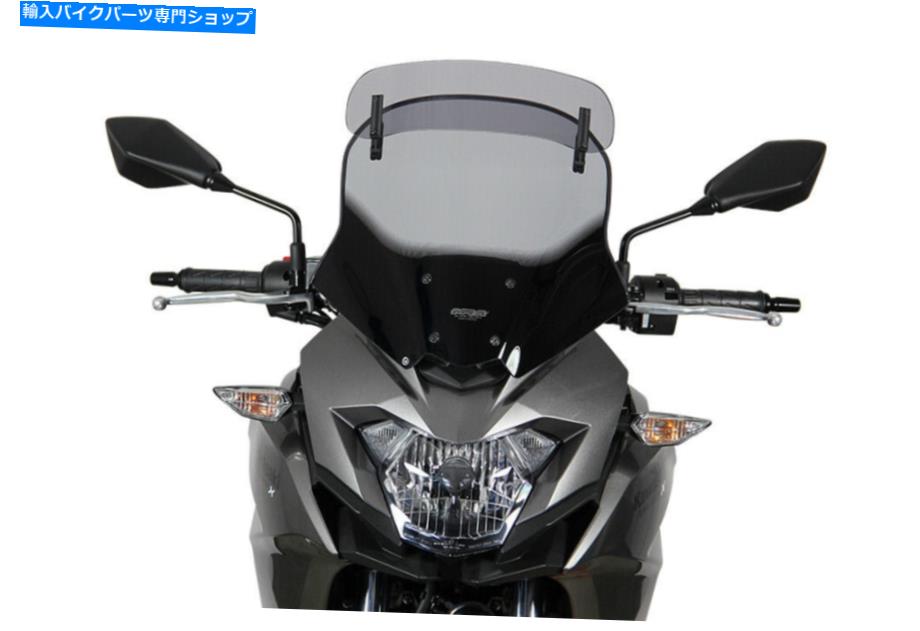 Windshield MRA VARIOツーリングウィンドスクリーン「VT」versys x250 / 300 17スモークグレー MRA Vario Touring Windscreen \