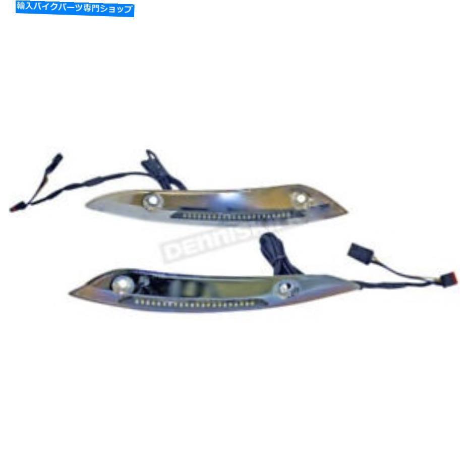 Windshield カスタムダイナミクスクロームLEDの動的フロントガラストリム - CD-RG-WT-15-C Custom Dynamics Chrome LED Dynamic Windshield Trim - CD-RG-WT-15-C【並行輸入品】|Us Custom Parts Shop USDM