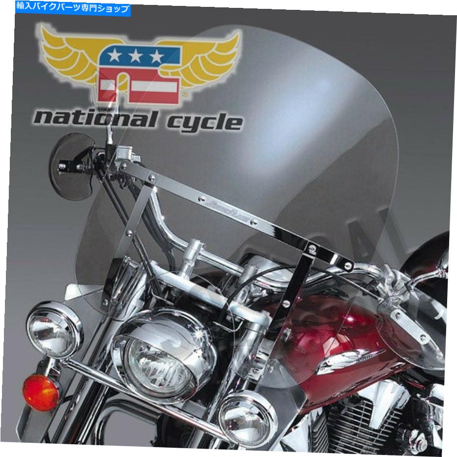 Windshield 国連サイクルN21107スイッチブレード2アップフロントガラスクリア National Cycle N21107 SwitchBlade 2-Up Windshield Clear【並行輸入品】