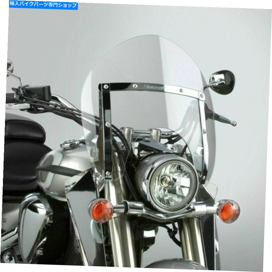Windshield ナショナルサイクルスイッチブレード短縮フロントガラス、クリアN21723 National Cycle SwitchBlade Shorty Windshield, Clear N21723【並行輸入品】