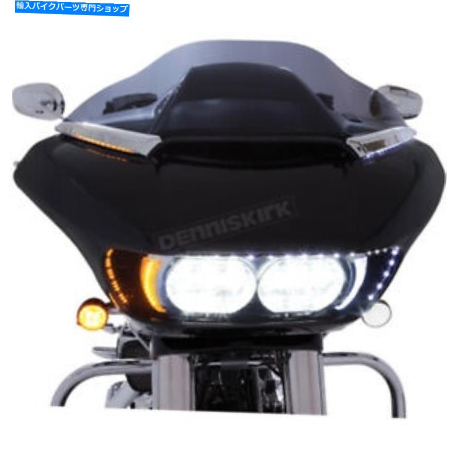 Windshield CiRO Chrome LEDライト水平フロントガラストリム - 11050 Ciro Chrome LED Lighted Horizontal Windshield Trim - 11050【並行輸入品】