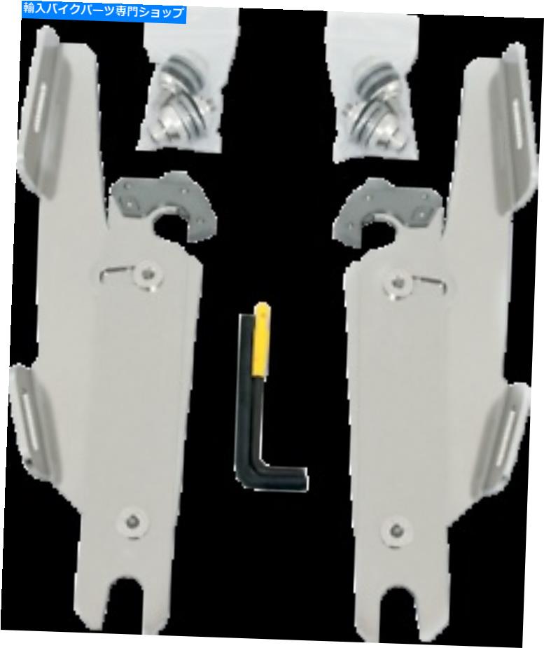 Windshield 脂肪/スリムMEK1951のためのメンフィス色合いの磨かれたトリガーロックマウントキット Memphis Shades Polished Trigger-Lock Mount Kit for Fats/Slims MEK1951【並行輸入品】