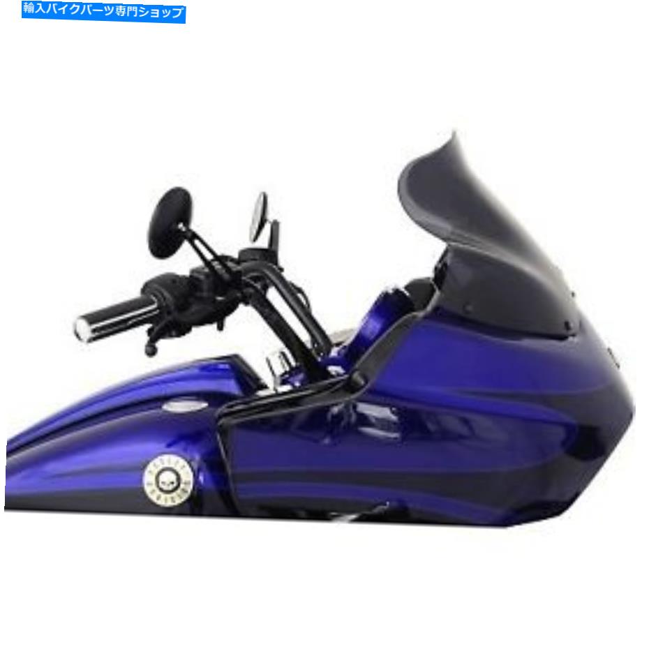 Windshield Klock Werks - KW05010232 - 12in。フレアフロントガラス、ダークスモークハーレー - ダビッドソンロ Klock Werks - KW05010232 - 12in. Flare Windshield, Dark Smoke Harley-Davidson Ro【並行輸入品】