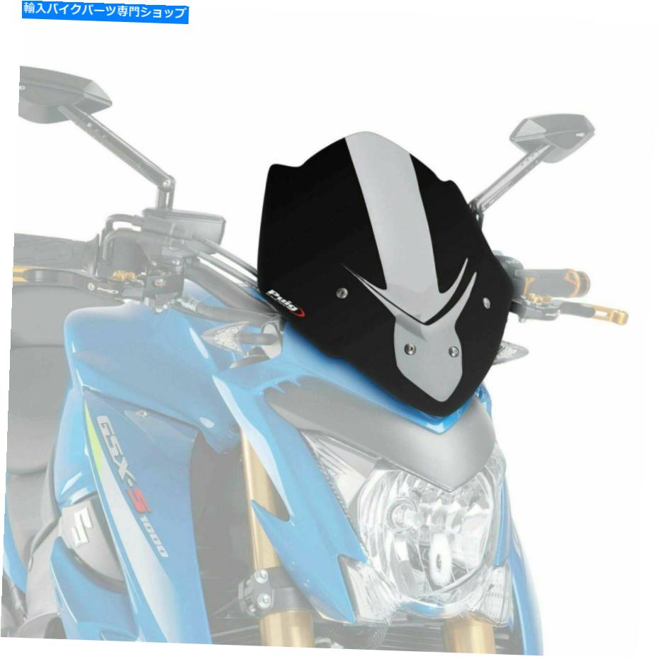 Windshield Puig Black Racing SportsスクリーンWindshield Suzuki GSXS1000 2015 - 2021 M7653N PUIG BLACK RACING SPORTS SCREEN WINDSHIELD SUZUKI GSXS1000 2015 - 2021 M7653N【並行輸入品】