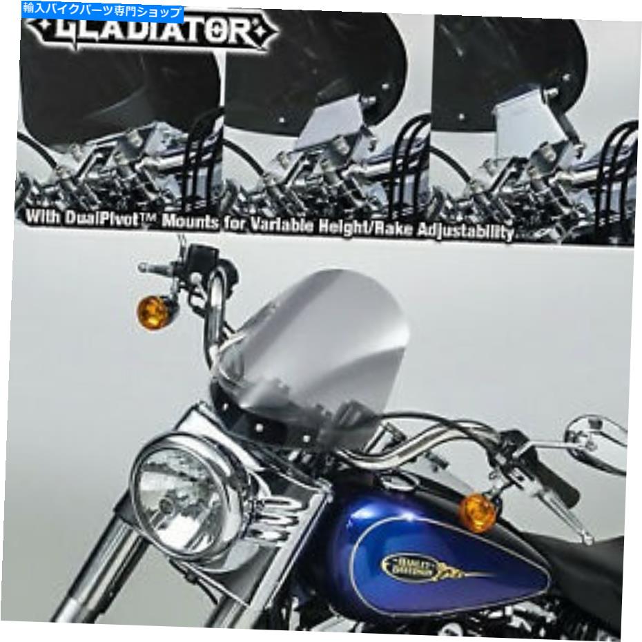 Windshield 国連サイクルN2712剣闘士ウインドシールドW /クロームマウント(ライト色合い) NATIONAL CYCLE N2712 GLADIATOR WINDSHIELD W/CHROME MOUNTS (LIGHT TINT)【並行輸入品】
