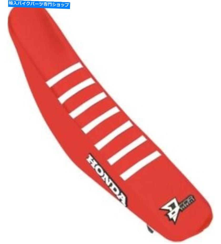 シート DCORグリッパーシートカバー - 07-21ホンダ30-10-151のためのホンダ（白いリブと赤） Dcor Gripper Seat Cover - Honda (RED with White Ribs) for 07-21 Honda 30-10-151【並行輸入品】