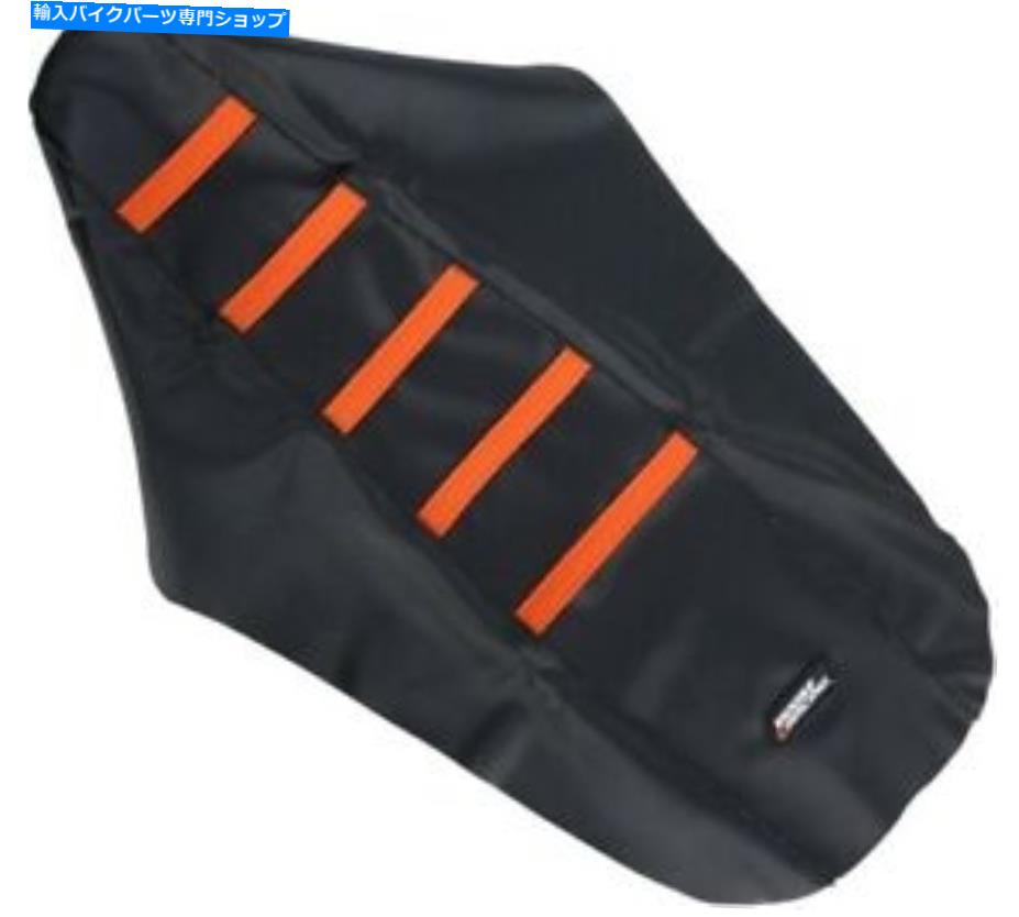 シート ムースリブシートカバーブラック/オレンジKTM 2003-2007 Moose Ribbed Seat Cover Black/Orange KTM 2003-2007【並行輸入品】