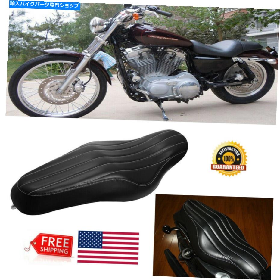 シート ハーリースポーツスターXL 883 1200 72 BTB2のための2つの運転手フロントリアの助手席 Two Up Driver Front Rear Passenger Seat For Harley Sportster XL 883 1200 72 BTB2【並行輸入品】