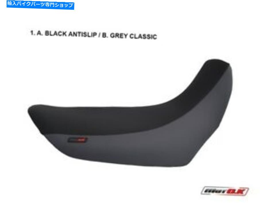 シート ヤマハXT 660R 2004+の基本的なMotokシートカバー黒とグレーの色の反スリップ Yamaha XT 660R 2004+ BASIC MotoK Seat Cover Black and Grey Color Anti Slip【並行輸入品】